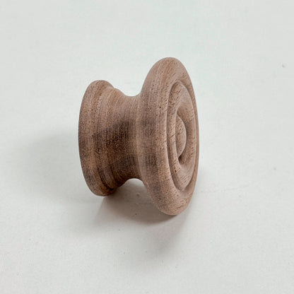 Round Walnut Cabinet Knob "Palmer" Wood Knob