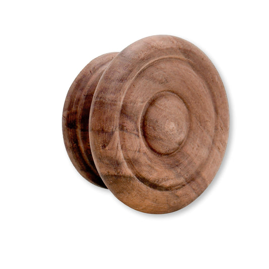 Round Walnut Cabinet Knob "Palmer" Wood Knob
