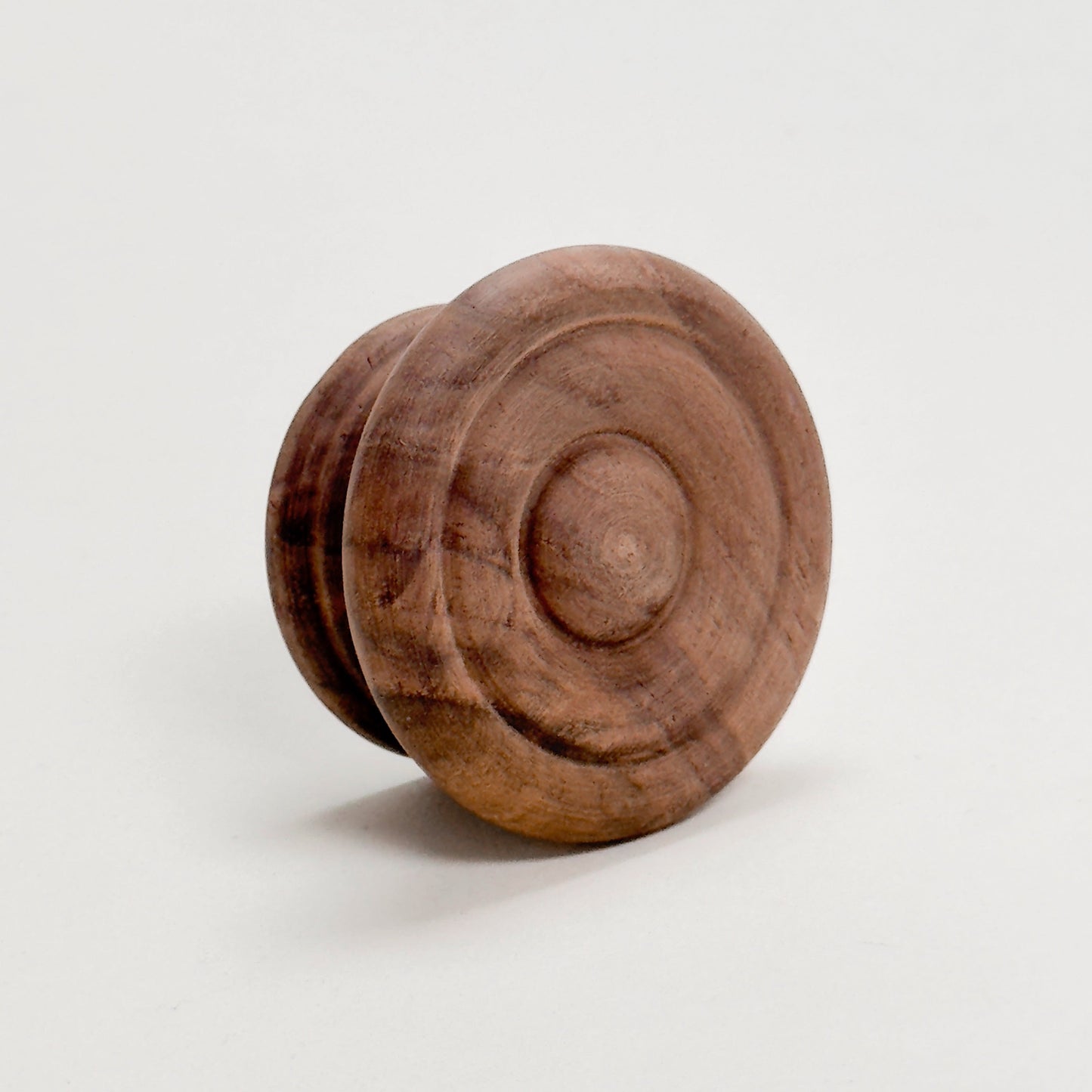 Round Walnut Cabinet Knob "Palmer" Wood Knob