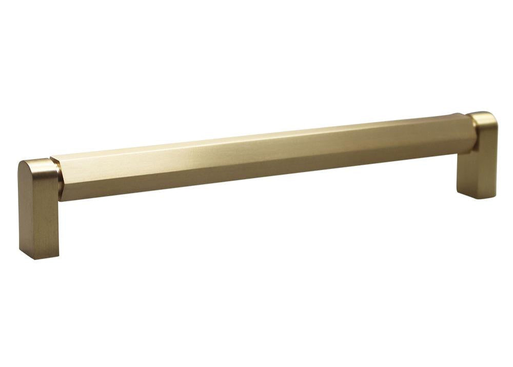 Modern Hex Bar Pull, Brass-15% Discount thru April 7th