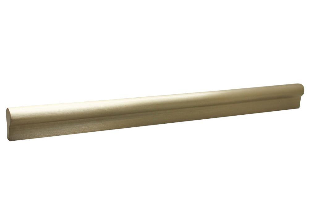 Large Modern Round Bar Pull, Brass