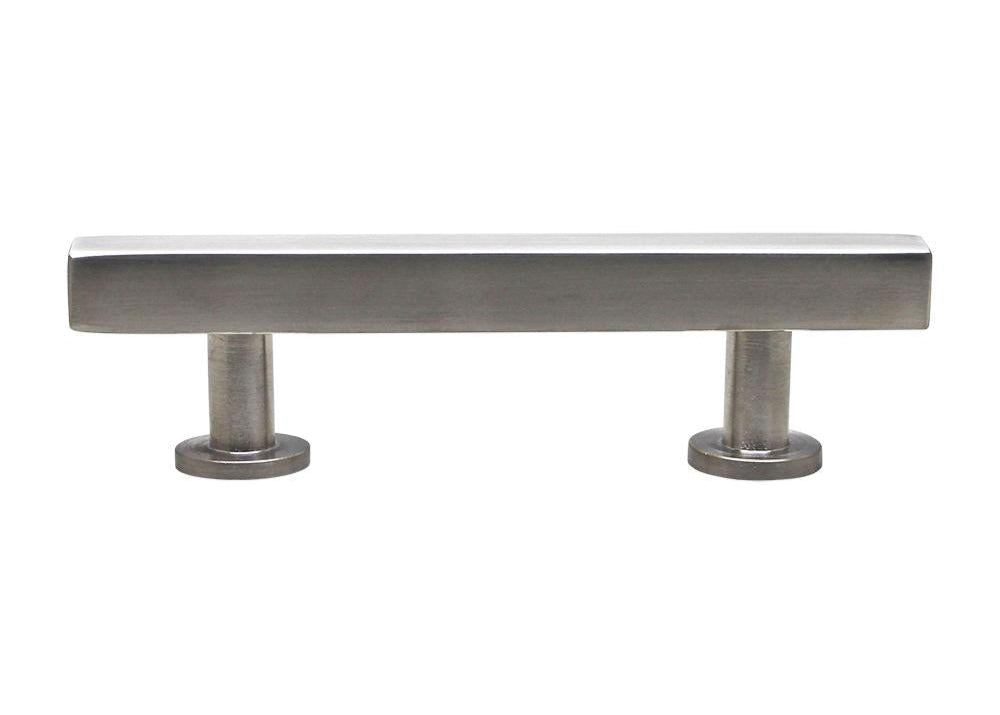 Modern Square Bar Pull, Nickel