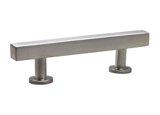 Modern Square Bar Pull, Nickel