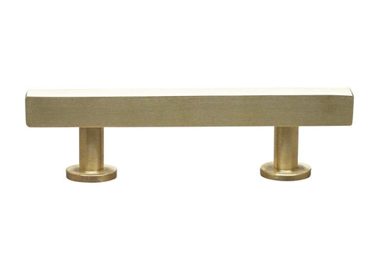 Modern Square Bar Pull, Brass