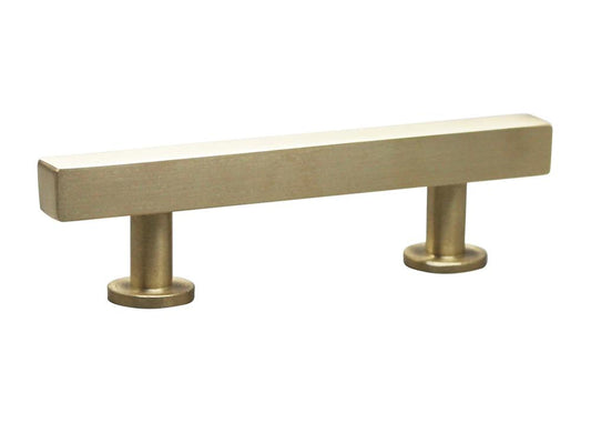 Modern Square Bar Pull, Brass