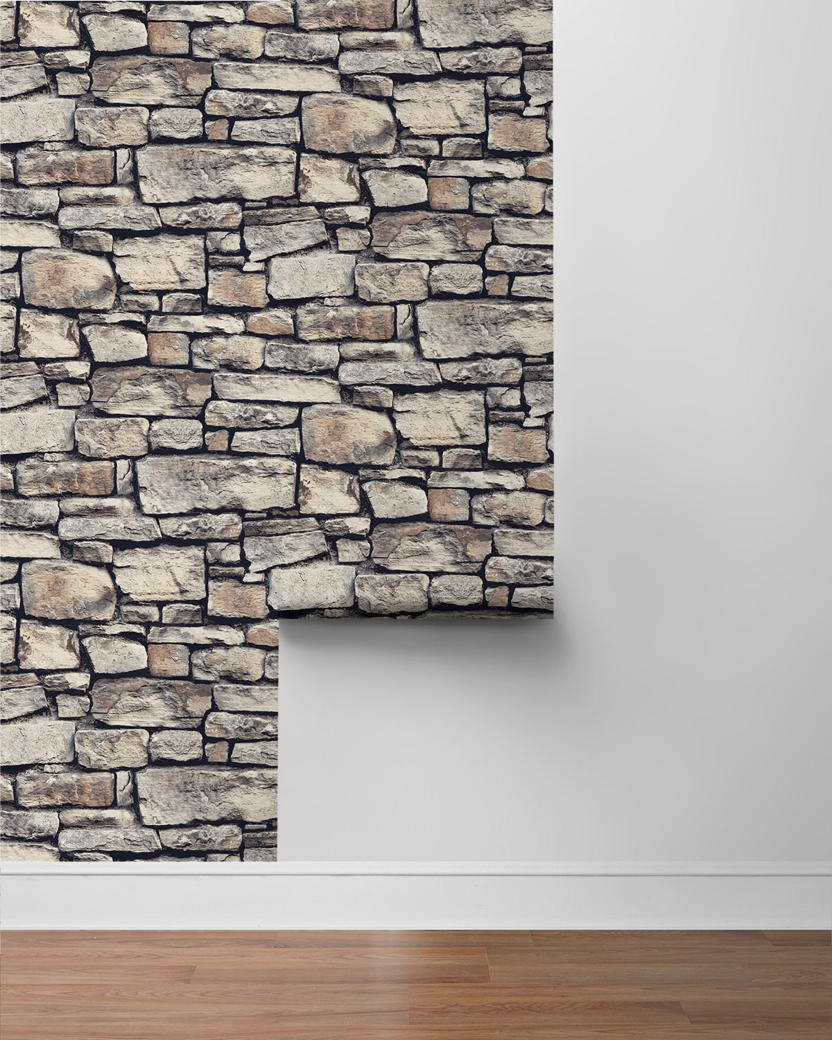 Cornish Faux Stone Peel and Stick Removable Wallpaper