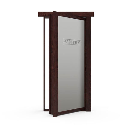 Hidden Flush Mount Knotty Alder Pantry Door