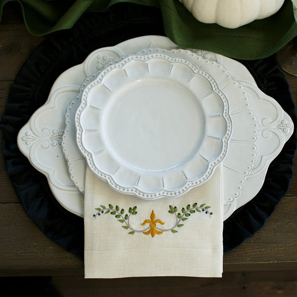 Bella Bianca Scalloped Charger/Platter by Arte Italica