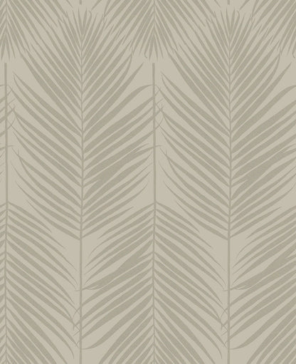 Persei Palm Glass Beaded Botanical Unpasted Wallpaper