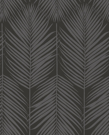 Persei Palm Glass Beaded Botanical Unpasted Wallpaper