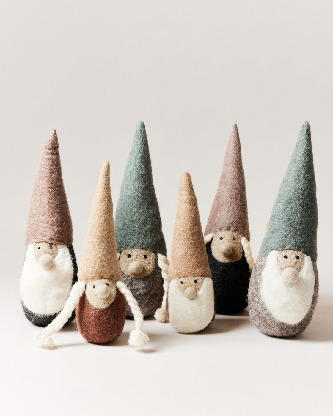 Felted Woodland Christmas Gnomes