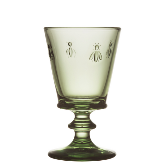 Bee Wine Glass Olive Set-6 Glasses