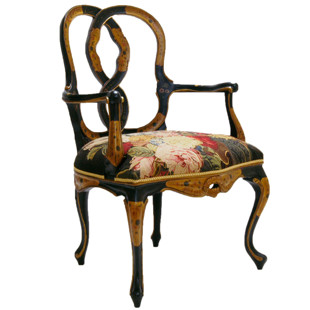 Belda Black Arm Chair (Pair of 2)