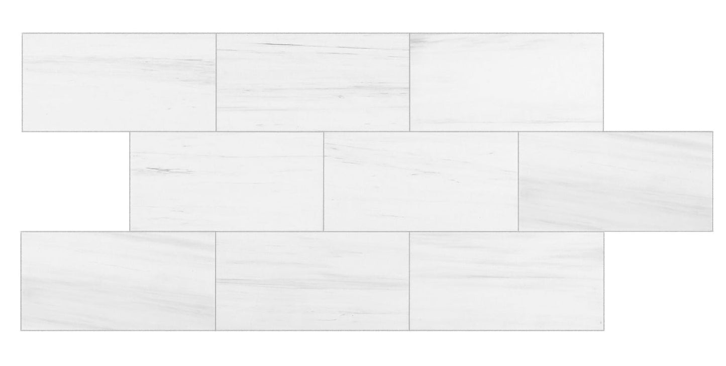 Bianco Dolomite Classic Marble Polished Floor and Wall Tile - Livfloors Collection