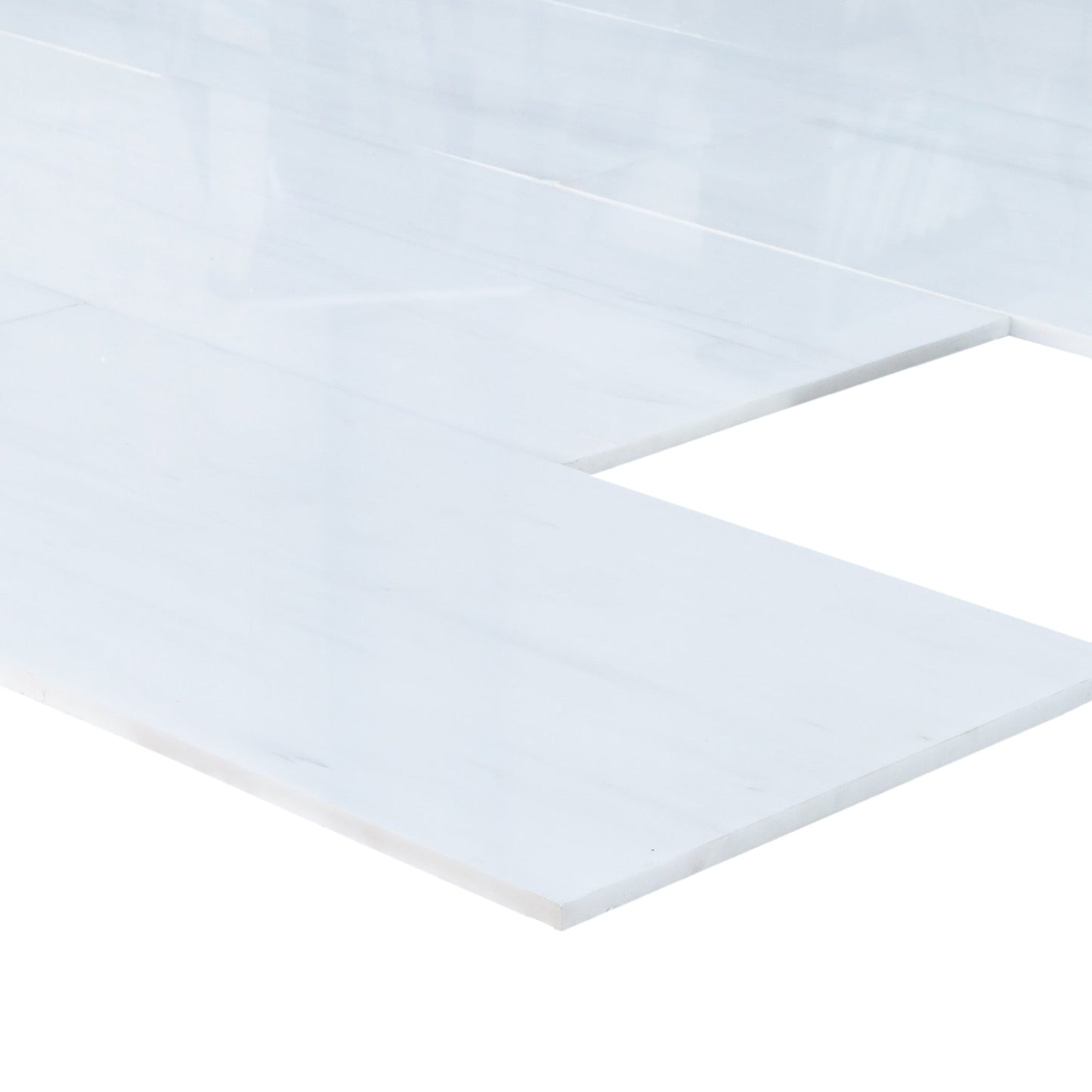 Bianco Dolomite Standard Marble Polished Floor and Wall Tile - Livfloors Collection
