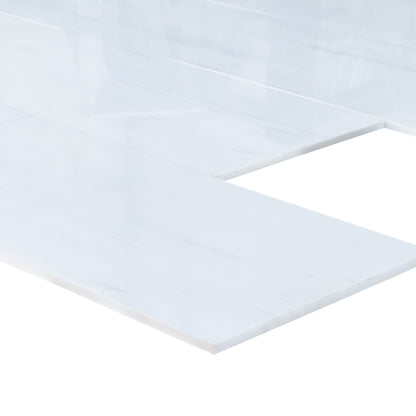 Bianco Dolomite Standard Marble Polished Floor and Wall Tile - Livfloors Collection