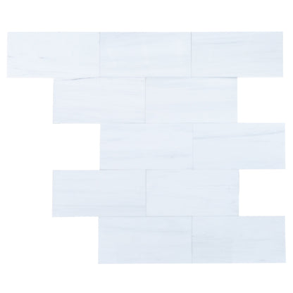 Bianco Dolomite Standard Marble Polished Floor and Wall Tile - Livfloors Collection