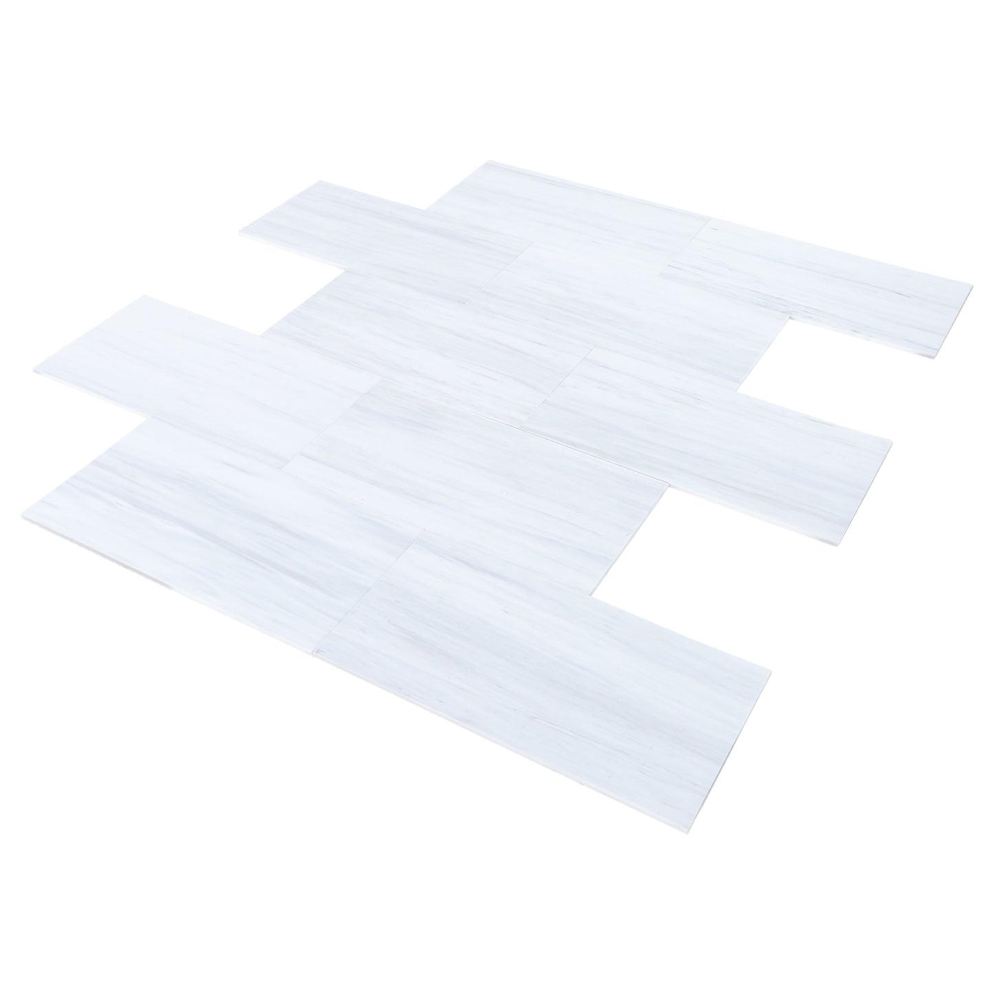 Bianco Dolomite Platinum Marble 12"x24" Polished Floor and Wall Tile - Livfloors Collection