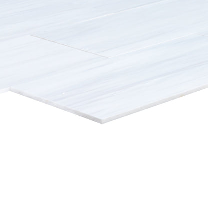 Bianco Dolomite Platinum Marble 12"x24" Polished Floor and Wall Tile - Livfloors Collection