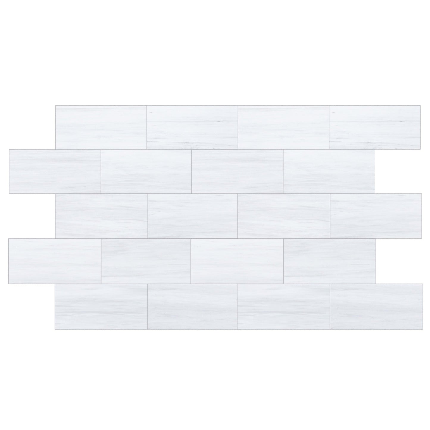 Bianco Dolomite Platinum Marble 12"x24" Polished Floor and Wall Tile - Livfloors Collection