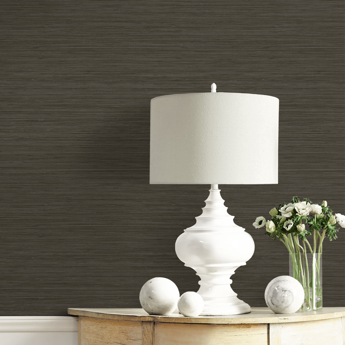 A Lot More Textures Lohja Faux Grasscloth Embossed Vinyl Unpasted Wallpaper