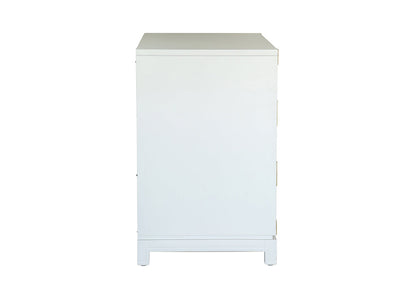 Small Carlyle Campaign Dresser in White by Ave Home