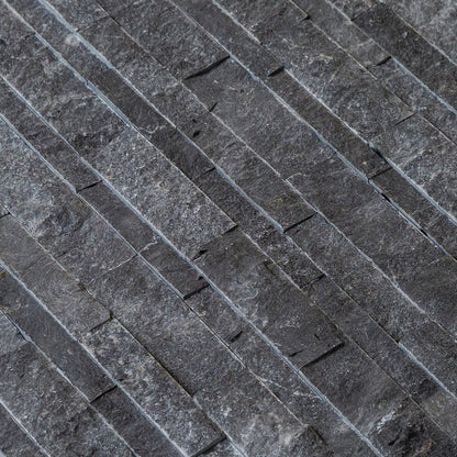 Charcoal Cambria Ledger 3D Panel 6.8"x20.8" Split-face Marble Wall Tile - Full Truckload