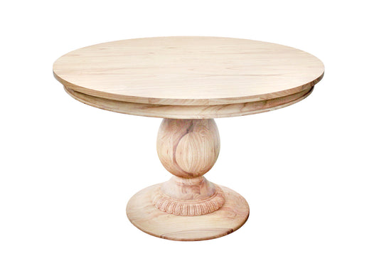 48" Charlotte Pedestal Table (Natural)- 15% Discount thru April 7th