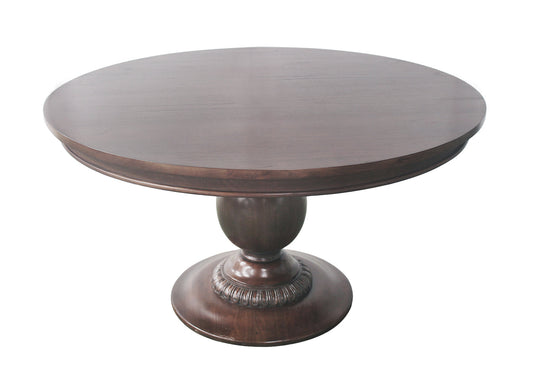 55" Charlotte Pedestal Table (Walnut)-15% Discount thru April 7th