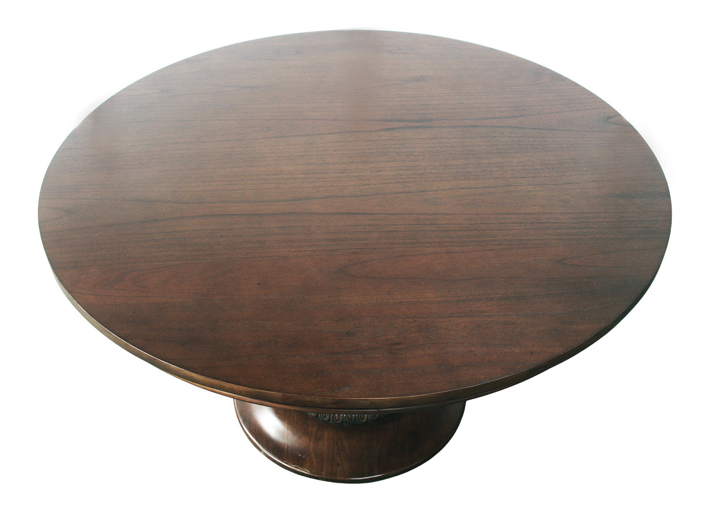 55" Charlotte Pedestal Table (Walnut) by Ave Home