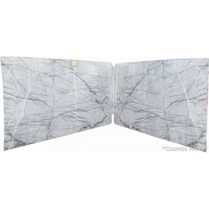Cosmos White Bookmatching Marble Slabs Polished - Livfloors Collection