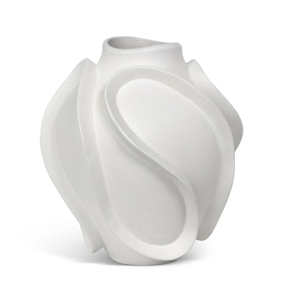 Wave Vase, Large, Matte White