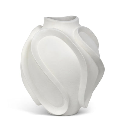 Wave Vase, Large, Matte White