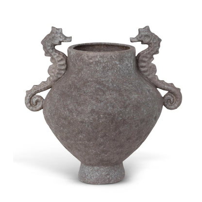 Seahorse Vase, Earth Brown