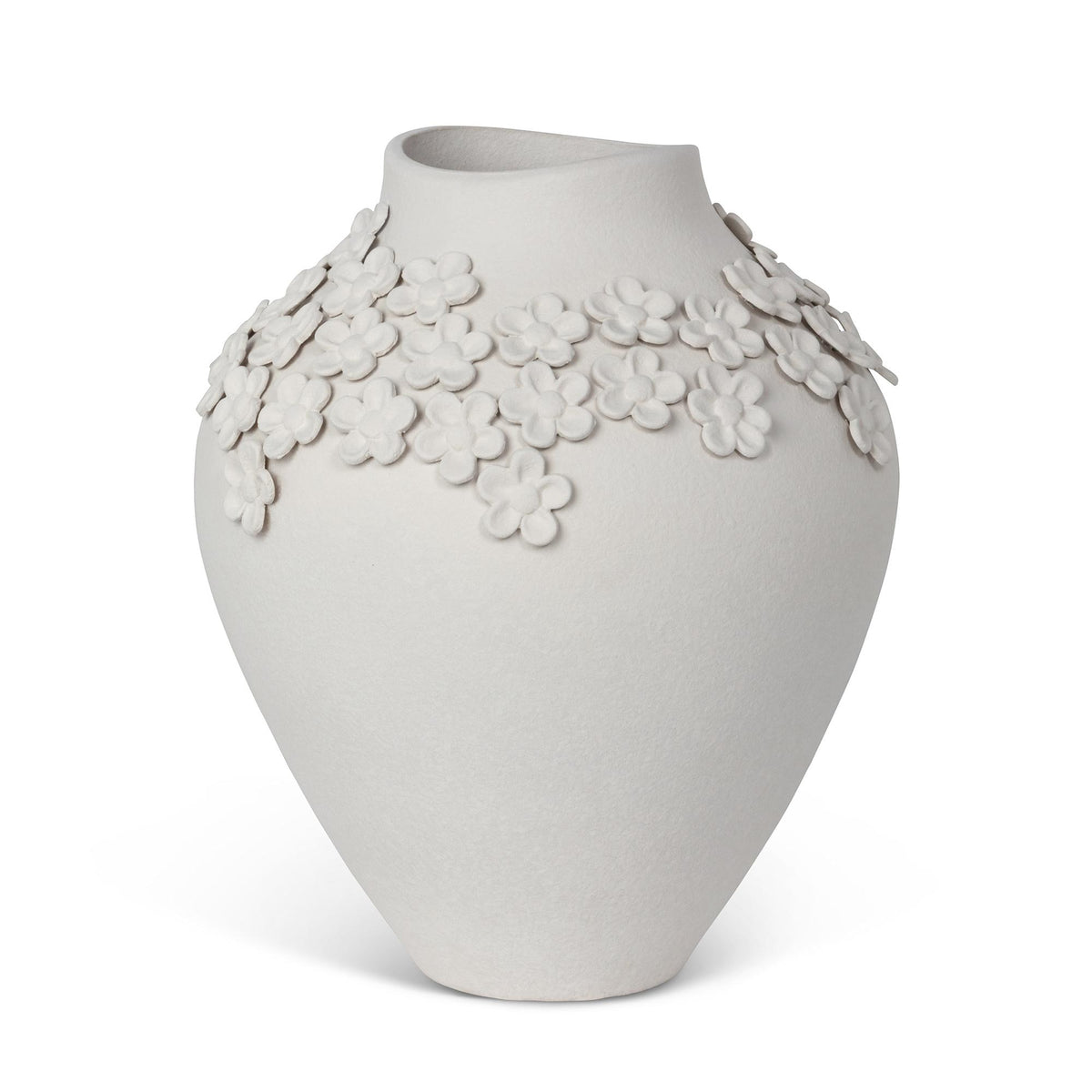 La Fleur Vase, Large, Matte White