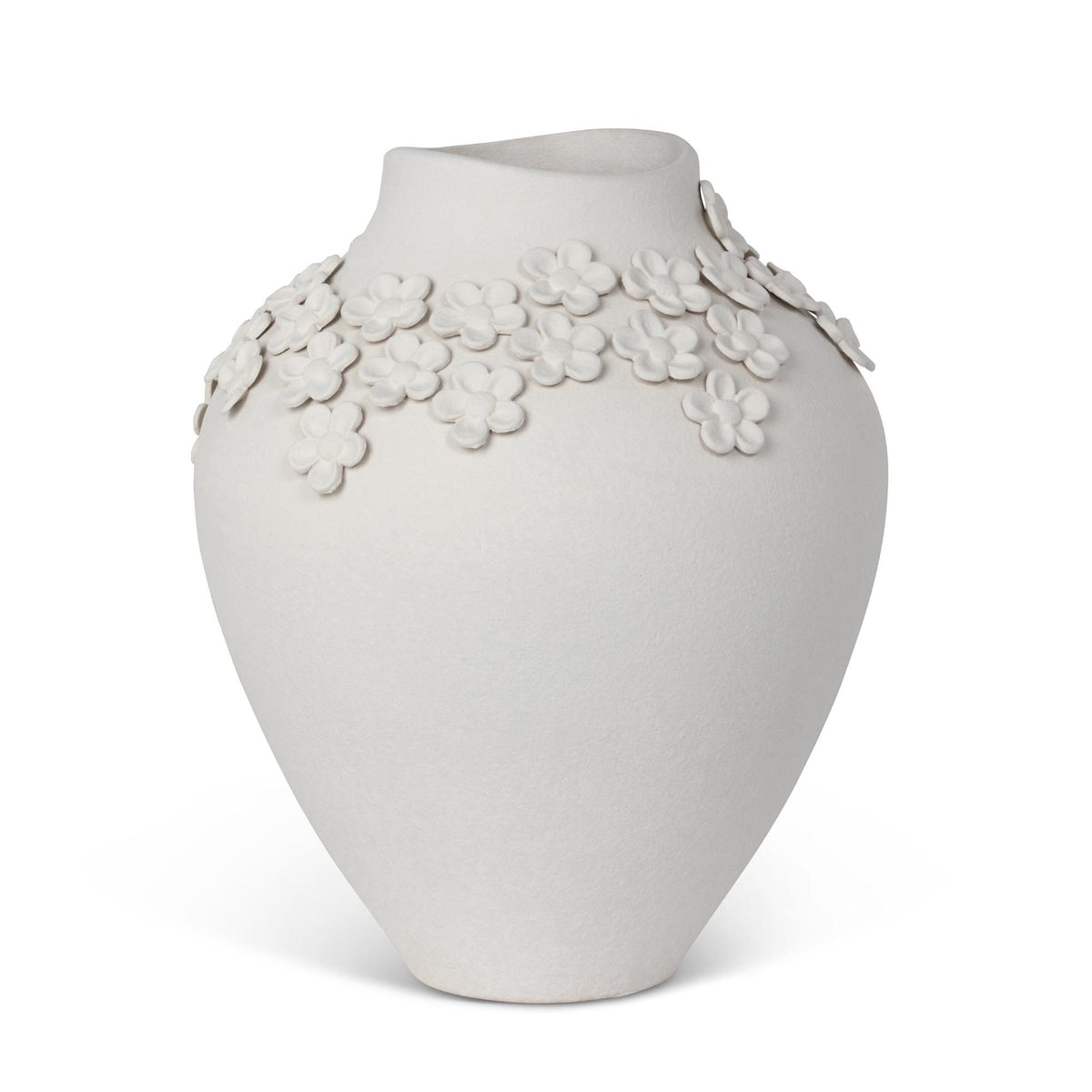 La Fleur Vase, Large, Matte White