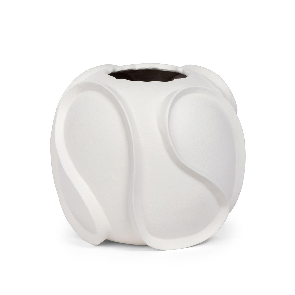 Wave Vase, Small, Matte White