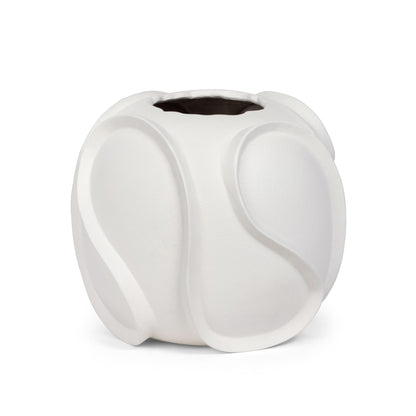 Wave Vase, Small, Matte White