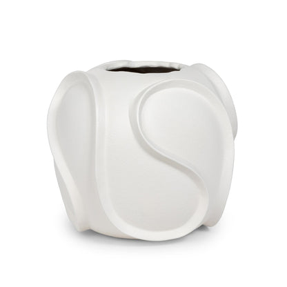 Wave Vase, Small, Matte White