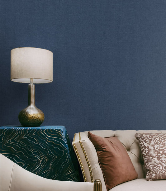 Deco 2 Faux Linen Unpasted Wallpaper