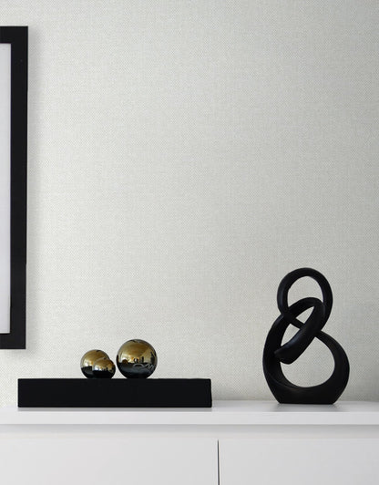 Deco 2 Faux Linen Unpasted Wallpaper