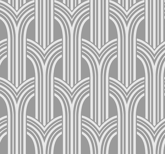 Deco 2 Arches Geometric Unpasted Wallpaper