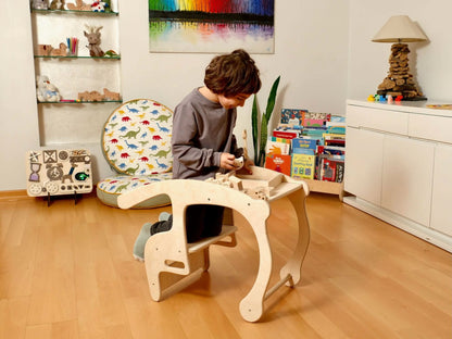 Toddler Rocking Chair and Table Set: Eco-Friendly by Kidodido