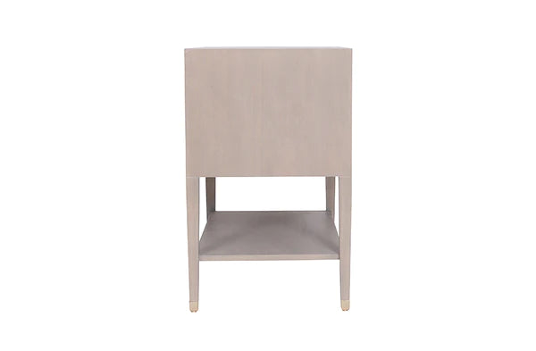 Carlyle Nightstand in Grey by AVE Home side view