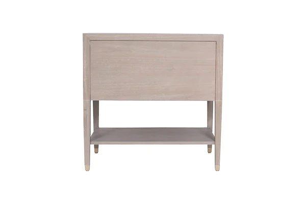Carlyle Nightstand in Grey by AVE Home back side