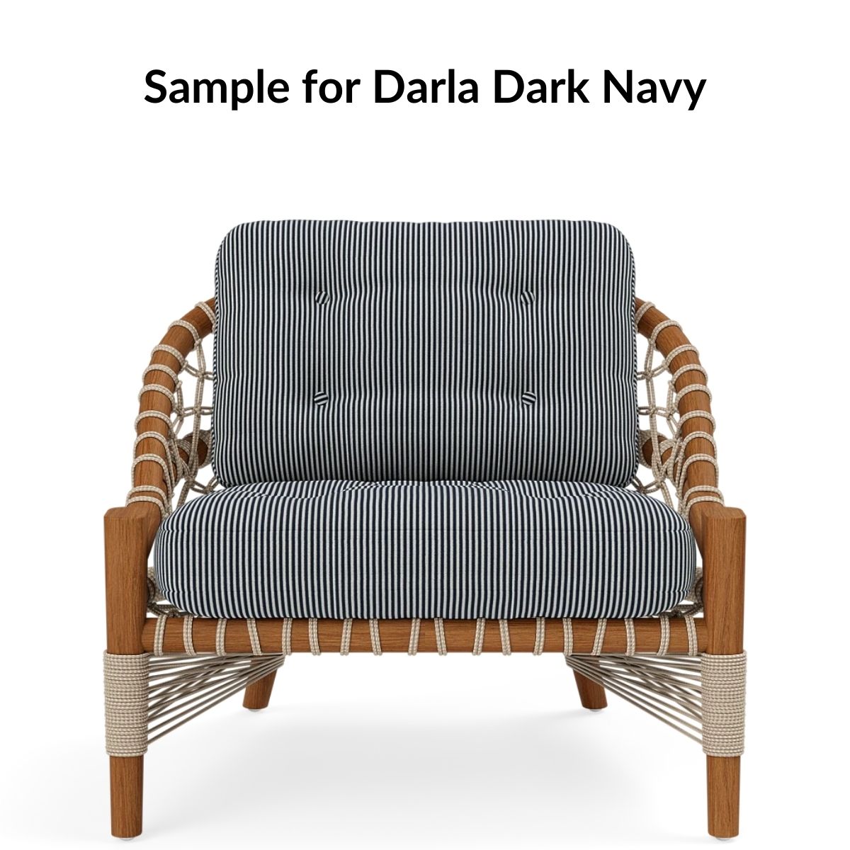 Balta XL Lounge Chair Darla Dark Navy Performance Fabric
