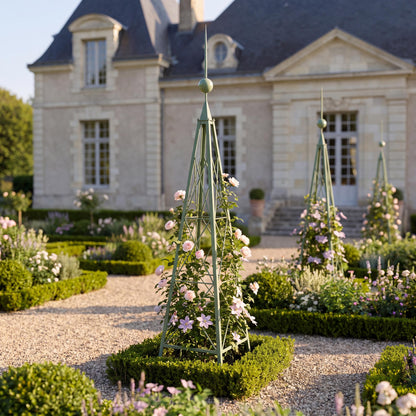 Metal Garden Trellis, Soft Garden Green