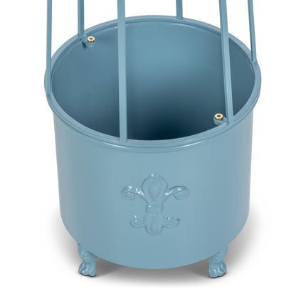 Fleur-de-Lis Planter Obelisk, Small, Provence Blue