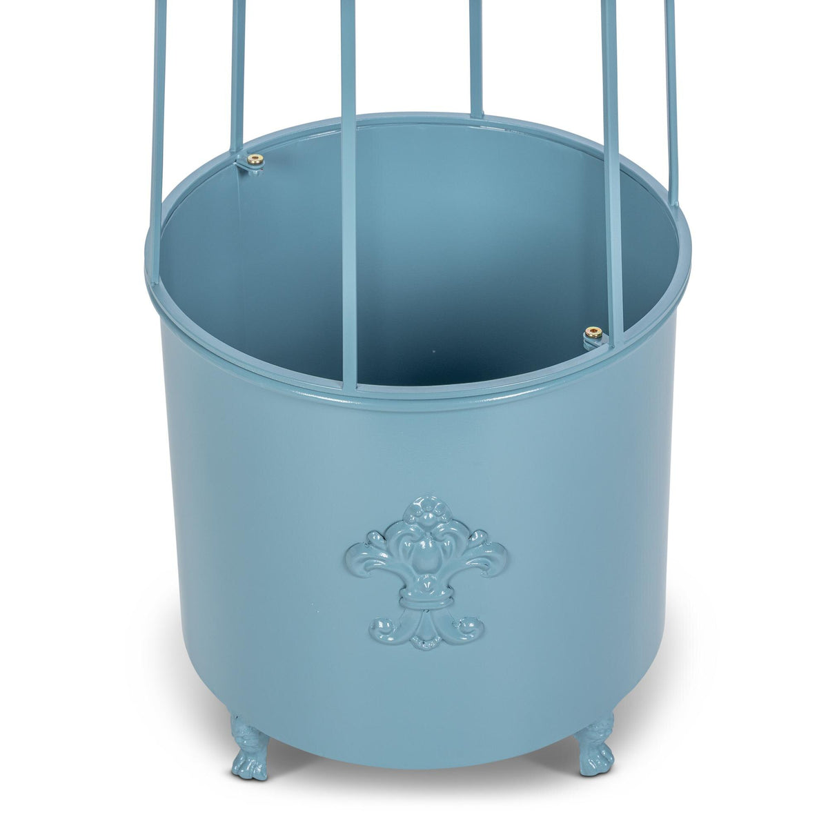 Fleur-de-Lis Planter Obelisk, Large, Provence Blue