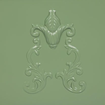 Grand Scroll Planter, Soft Garden Green